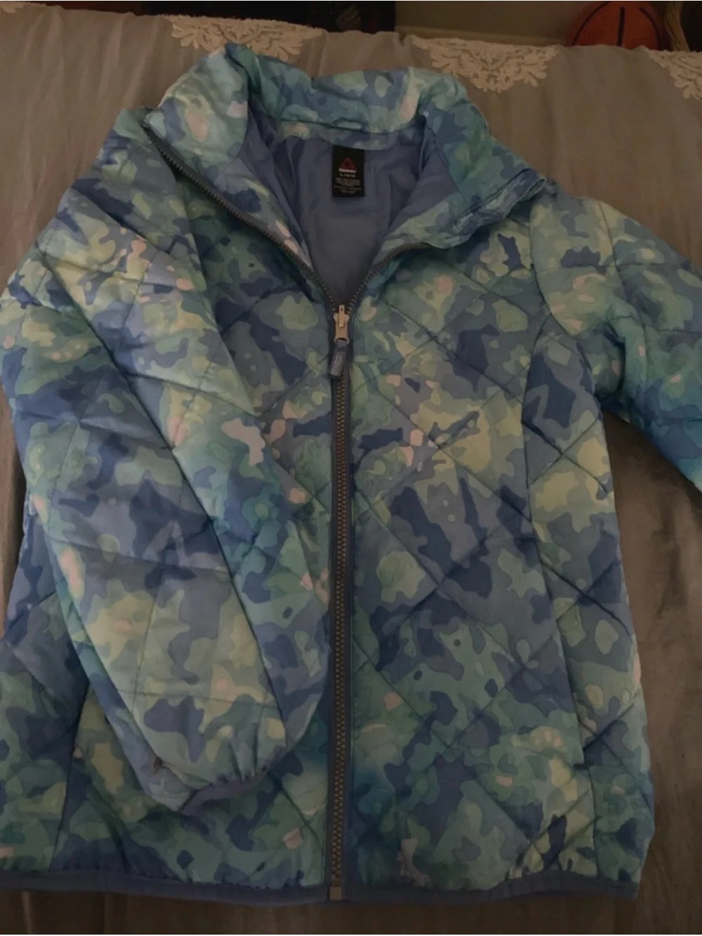 Gerry Weber Kids Blue Camouflage Quilted Puffer Jacket